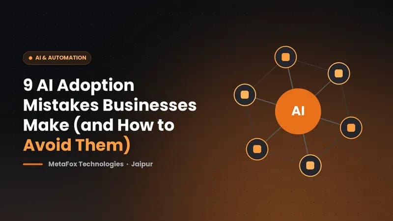 Cover: 9 AI Adoption Mistakes Businesses Make (and How to Avoid Them)
