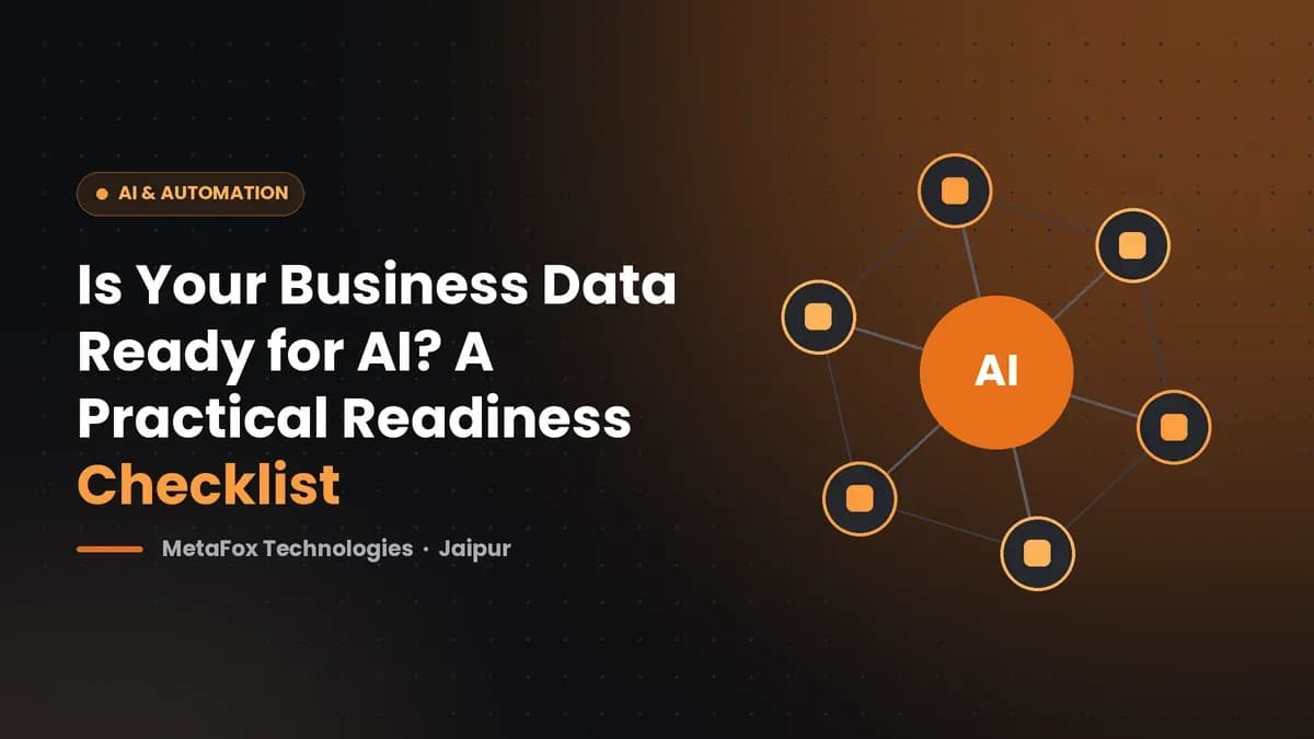 Cover: Is Your Business Data Ready for AI? A Practical Readiness Checklist