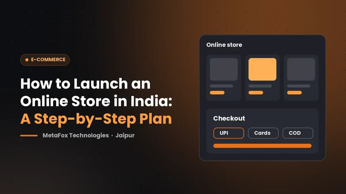 Cover: How to Launch an Online Store in India: A Step-by-Step Plan