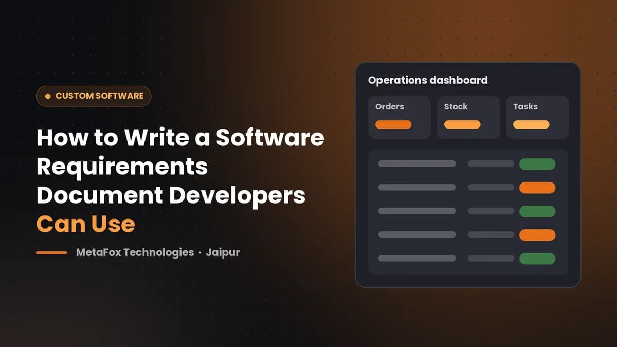 Cover: How to Write a Software Requirements Document Developers Can Use