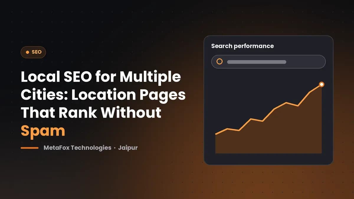 Cover: Local SEO for Multiple Cities: Location Pages That Rank Without Spam