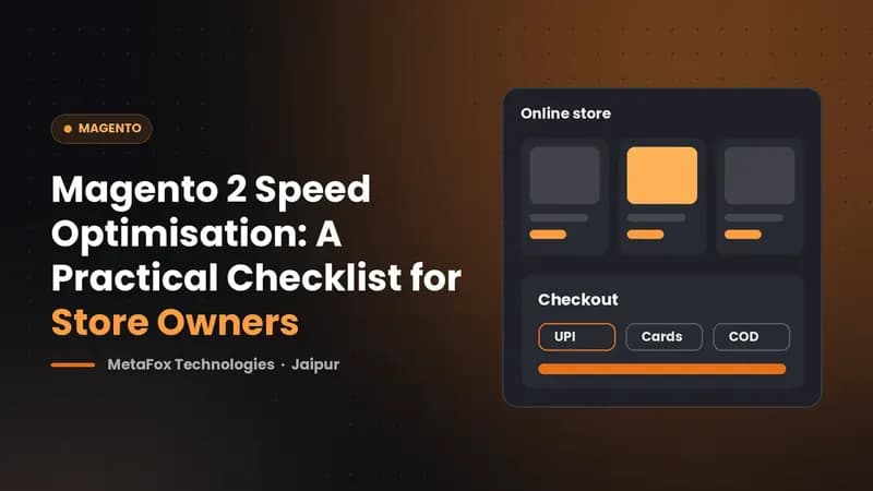 Cover: Magento 2 Speed Optimisation: A Practical Checklist for Store Owners
