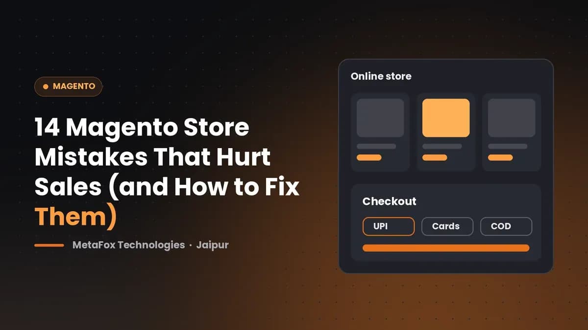 Cover: 14 Magento Store Mistakes That Hurt Sales (and How to Fix Them)