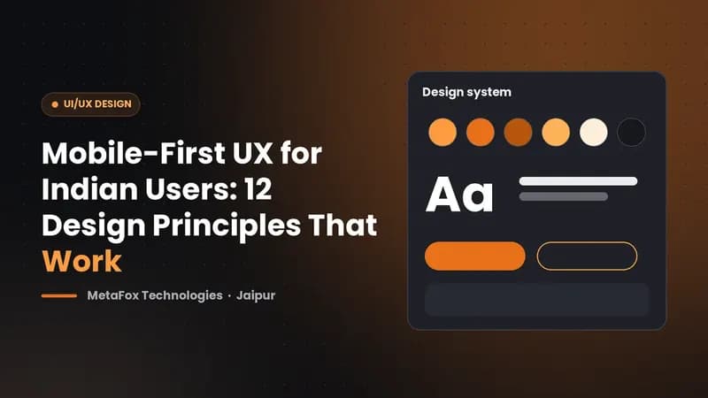 Cover: Mobile-First UX for Indian Users: 12 Design Principles That Work
