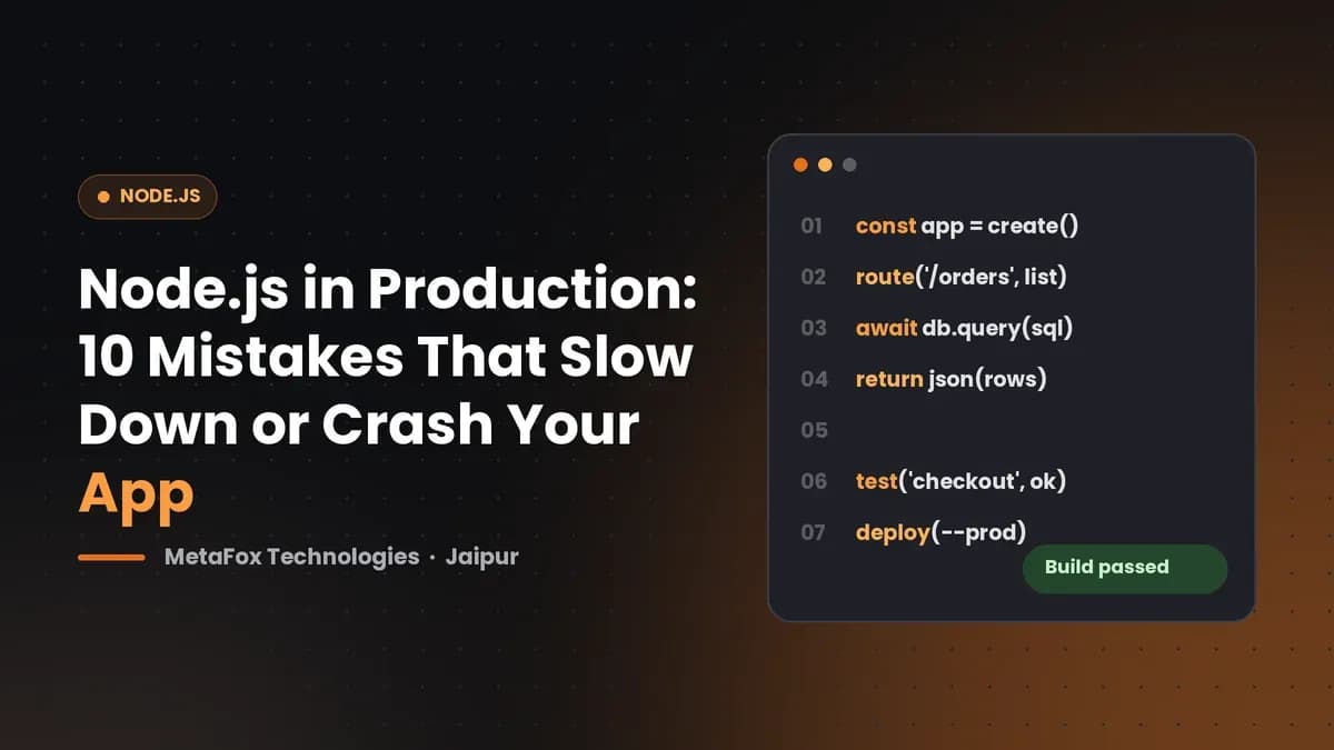 Cover: Node.js in Production: 10 Mistakes That Slow Down or Crash Your App