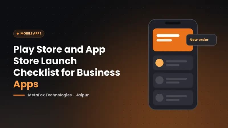 Cover: Play Store and App Store Launch Checklist for Business Apps
