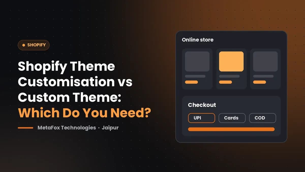 Cover: Shopify Theme Customisation vs Custom Theme: Which Do You Need?
