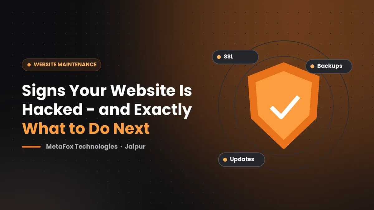 Cover: Signs Your Website Is Hacked - and Exactly What to Do Next