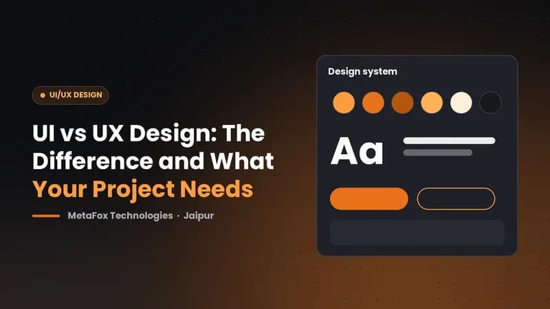 Cover: UI vs UX Design: The Difference and What Your Project Needs