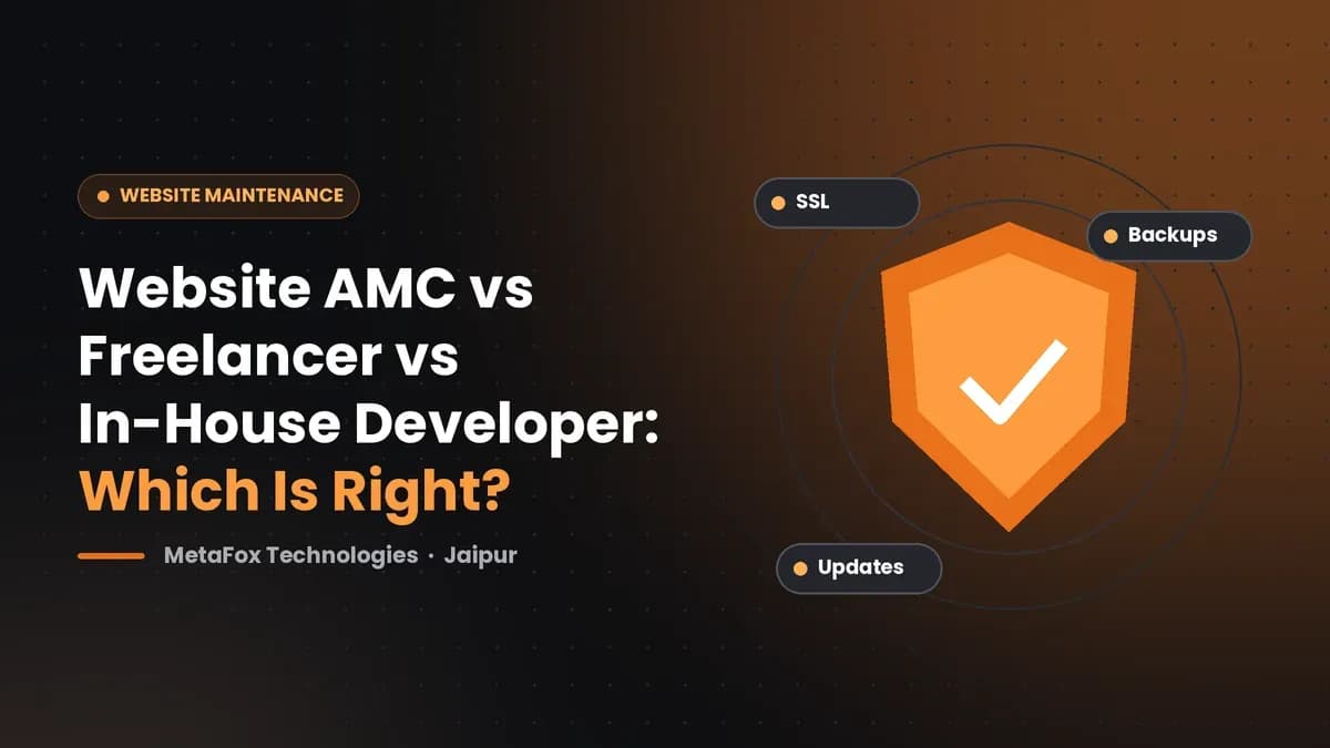Cover: Website AMC vs Freelancer vs In-House Developer: Which Is Right?