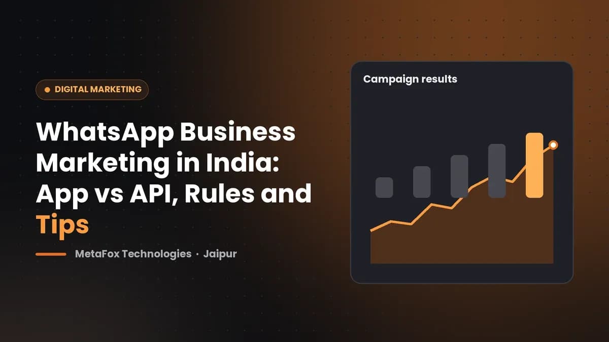 Cover: WhatsApp Business Marketing in India: App vs API, Rules and Tips