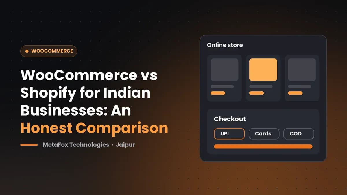 Cover: WooCommerce vs Shopify for Indian Businesses: An Honest Comparison