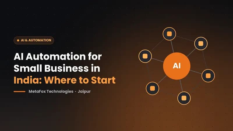 Cover: AI Automation for Small Business in India: Where to Start