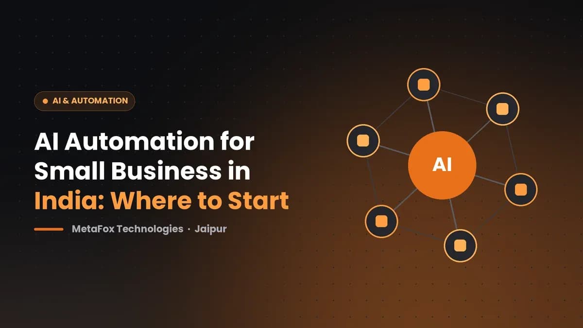 Cover: AI Automation for Small Business in India: Where to Start
