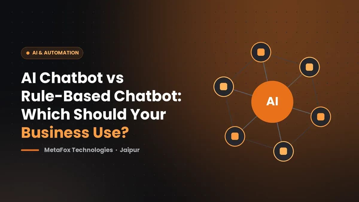 Cover: AI Chatbot vs Rule-Based Chatbot: Which Should Your Business Use?