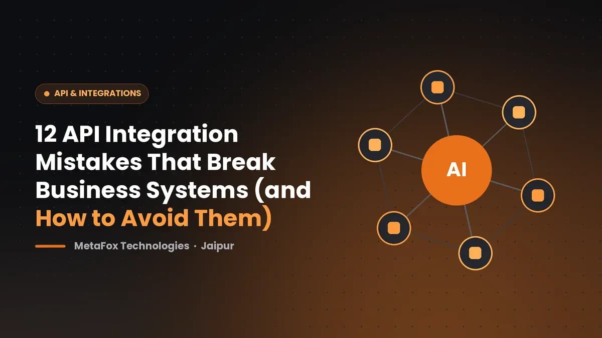 Cover: 12 API Integration Mistakes That Break Business Systems