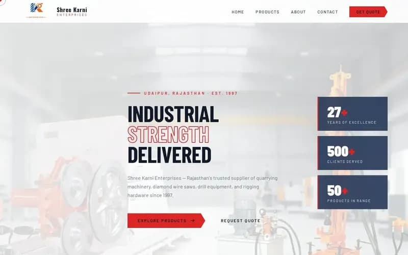 Shree Karni Enterprises website homepage