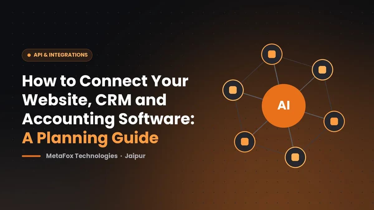 Cover: How to Connect Your Website, CRM and Accounting: A Planning Guide