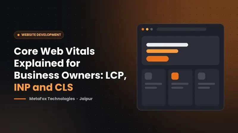 Cover: Core Web Vitals Explained for Business Owners: LCP, INP and CLS