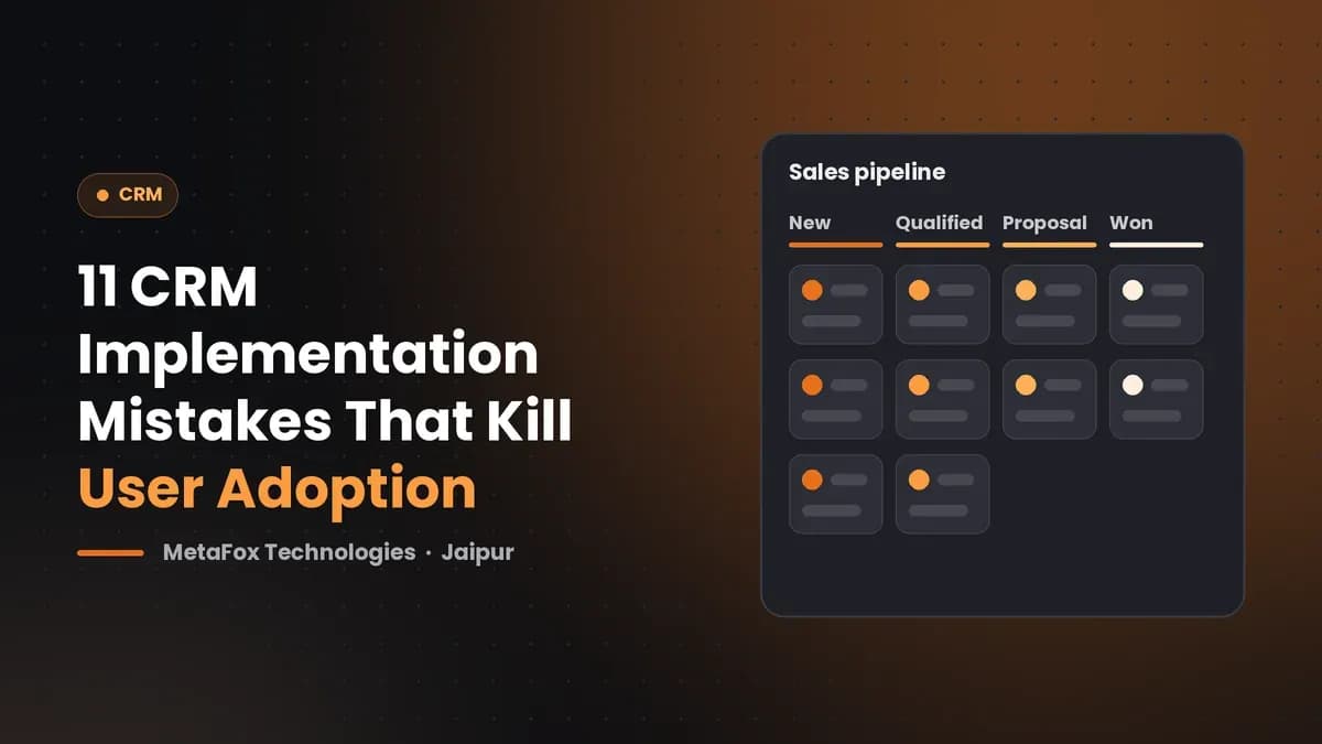 Cover: 11 CRM Implementation Mistakes That Kill User Adoption