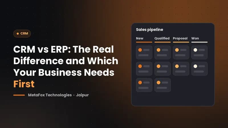 Cover: CRM vs ERP: The Real Difference and Which Your Business Needs First