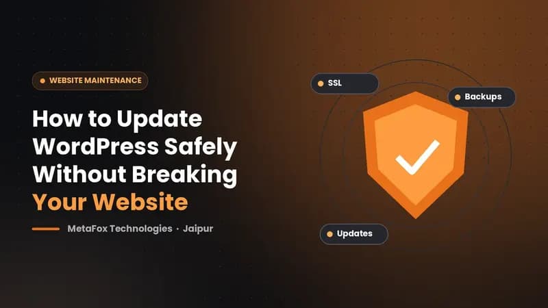 Cover: How to Update WordPress Safely Without Breaking Your Website