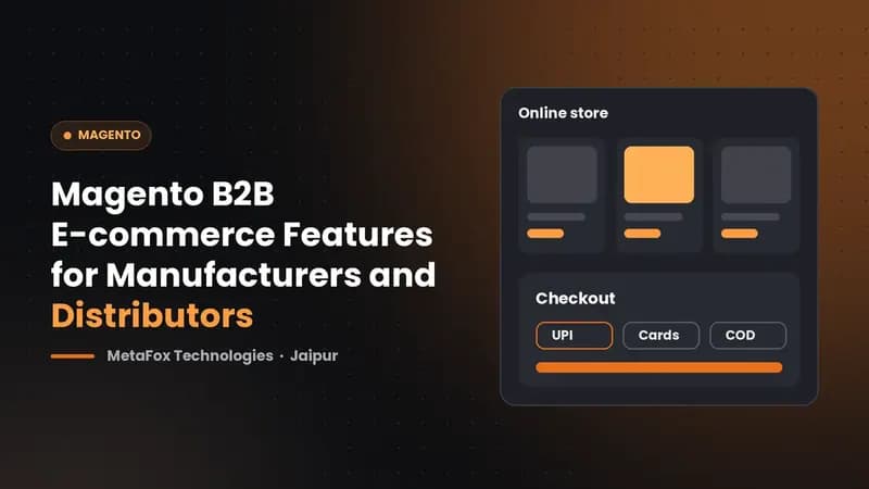 Cover: Magento B2B E-commerce Features for Manufacturers and Distributors