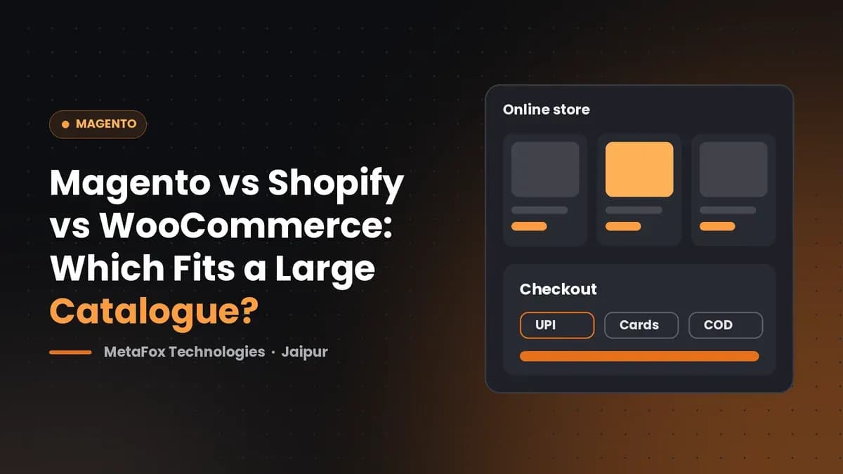 Cover: Magento vs Shopify vs WooCommerce: Which Fits a Large Catalogue?