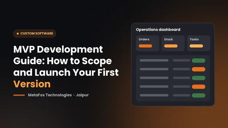 Cover: MVP Development Guide: How to Scope and Launch Your First Version