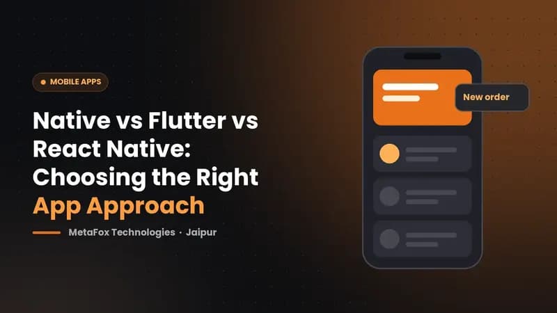 Cover: Native vs Flutter vs React Native: Choosing the Right App Approach