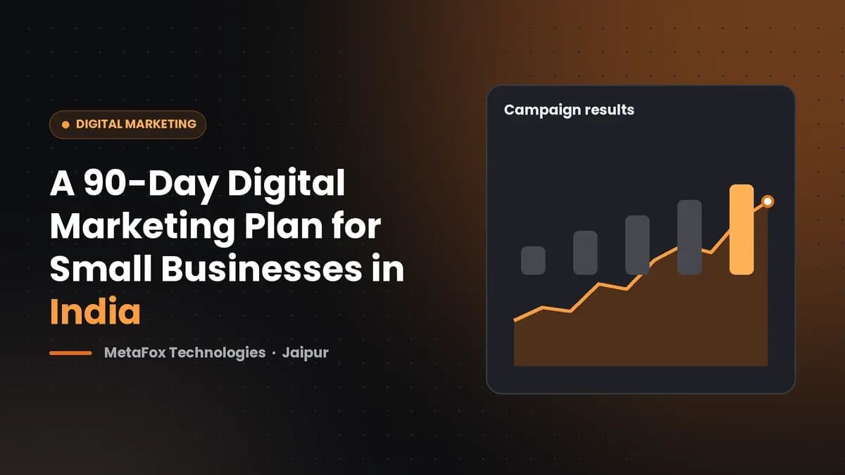 Cover: A 90-Day Digital Marketing Plan for Small Businesses in India