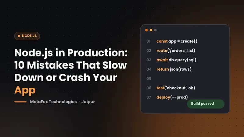 Cover: Node.js in Production: 10 Mistakes That Slow Down or Crash Your App