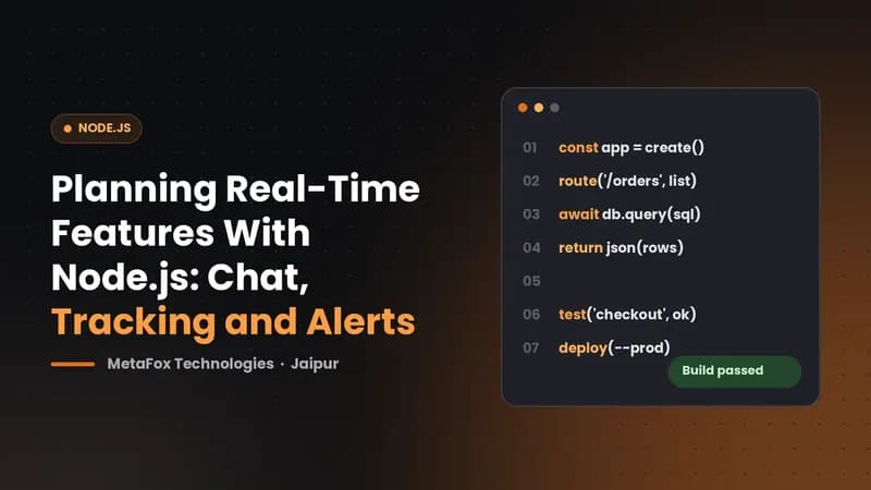 Cover: Planning Real-Time Features With Node.js: Chat, Tracking and Alerts
