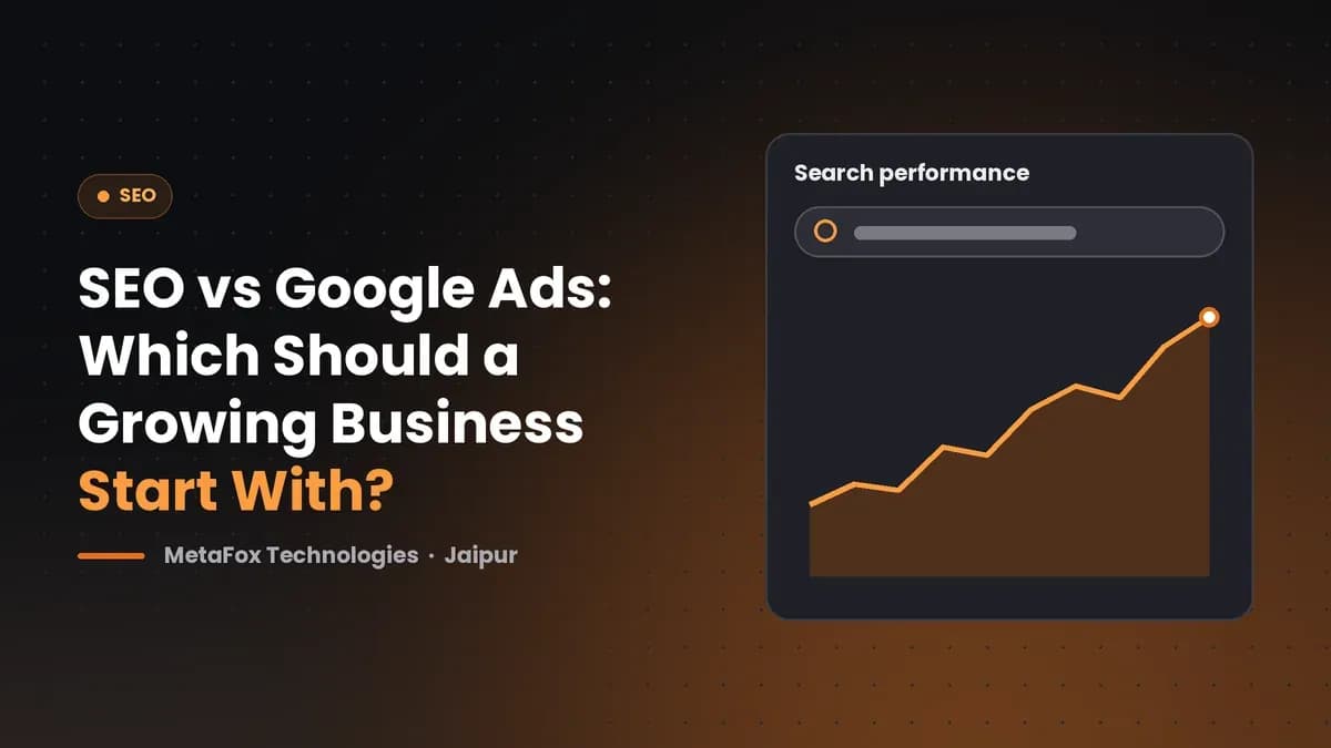 Cover: SEO vs Google Ads: Which Should a Growing Business Start With?