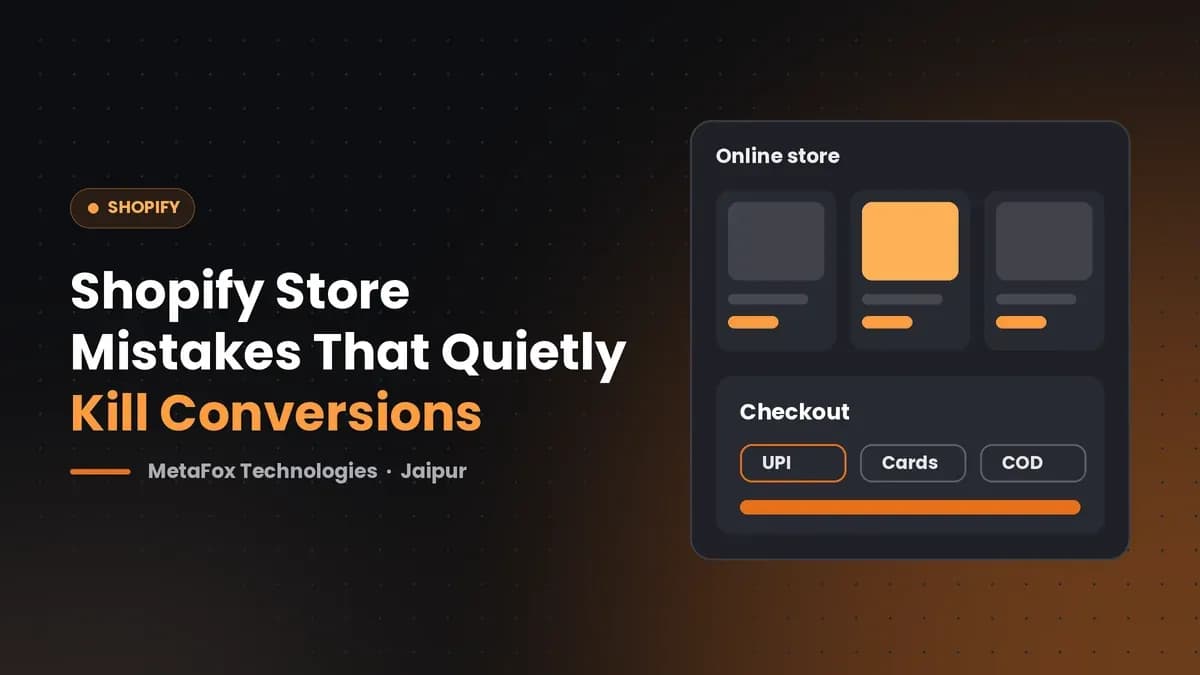 Cover: Shopify Store Mistakes That Quietly Kill Conversions
