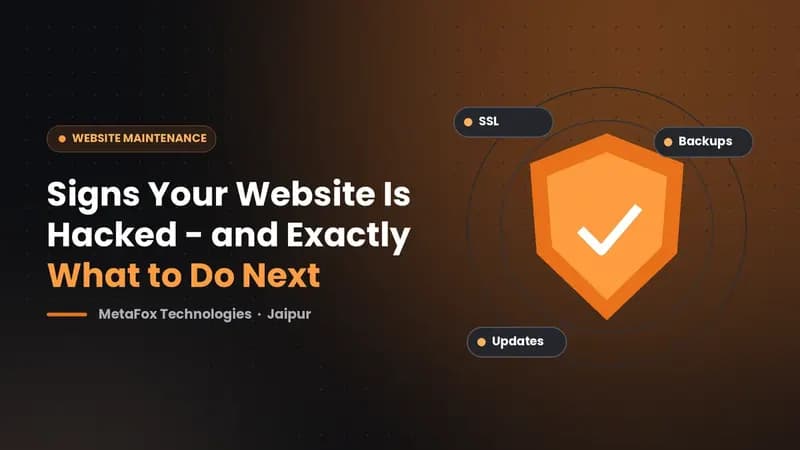 Cover: Signs Your Website Is Hacked - and Exactly What to Do Next