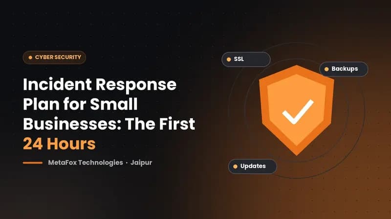 Cover: Incident Response Plan for Small Businesses: The First 24 Hours