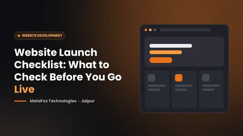 Cover: Website Launch Checklist: What to Check Before You Go Live