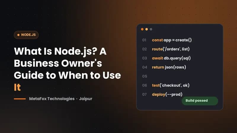Cover: What Is Node.js? A Business Owner's Guide to When to Use It
