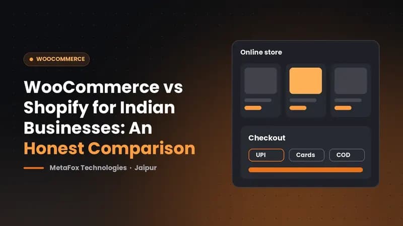 Cover: WooCommerce vs Shopify for Indian Businesses: An Honest Comparison