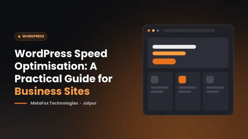Cover: WordPress Speed Optimisation: A Practical Guide for Business Sites