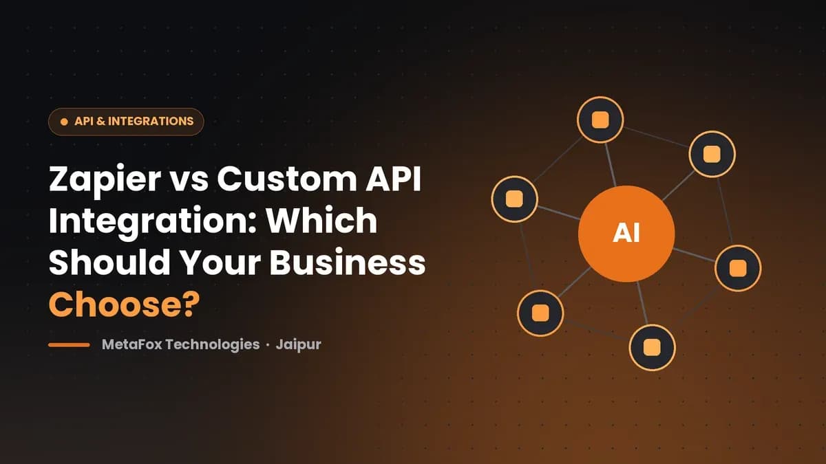 Cover: Zapier vs Custom API Integration: Which Should Your Business Choose?