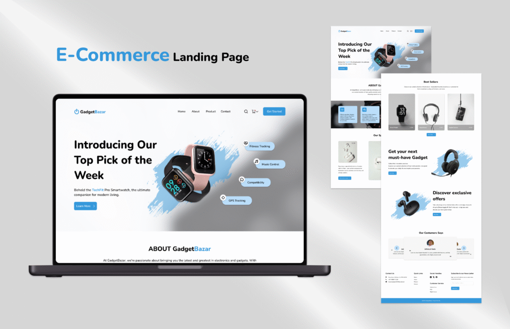 Electronics & Gadgets Website Development
