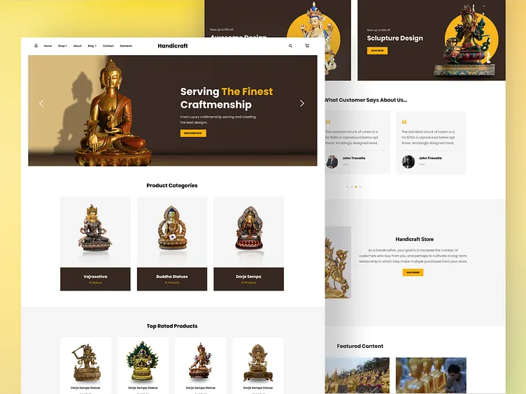 Handicraft Website Design - Metafox Technologies